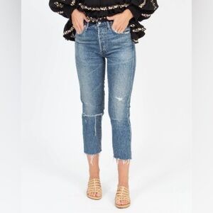 Citizens of Humanity Liya High Rise Classic Fit Crop Jeans
